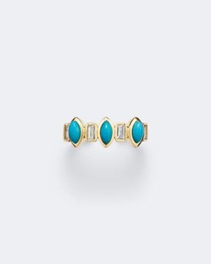SHAY Riviera 18Kt Ear Cuff With And Diamonds - Blue