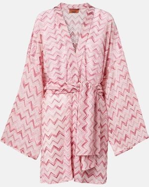 Missoni Zigzag Lame Robe - Pink