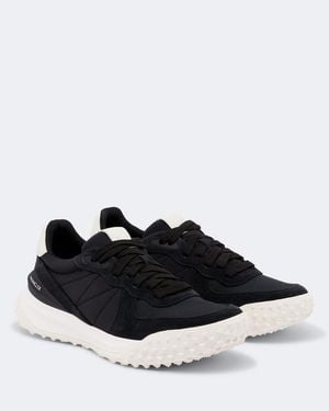 Moncler Citytrek Suede-Trimmed Sneakers - Black