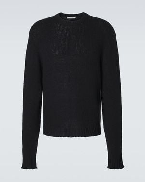The Row Top Laing Aus Seide - Schwarz