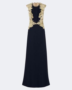 Costarellos Bestickte Robe - Blau