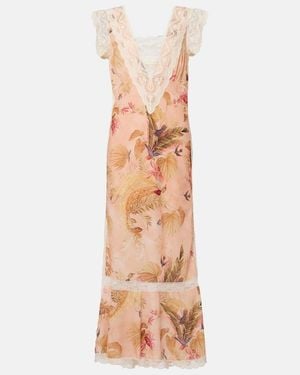 Zimmermann Ascension Floral Cotton Midi Dress - Natural