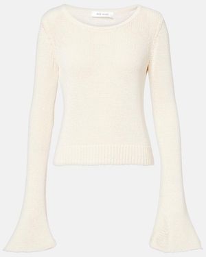 AYA MUSE Sei Cotton-Blend Top - White