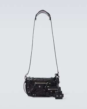 Balenciaga Le Cagole Xs Leather Crossbody Bag - White