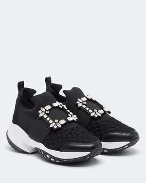 Roger Vivier Mesh Sneakers - Black