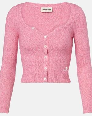 ShuShu/Tong Wool And Cashmere-Blend Cardigan - Pink