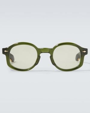 Jacques Marie Mage Petrus Round Sunglasses - Brown