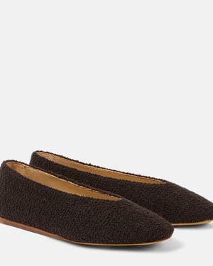 Le Monde Beryl Regency Canvas Ballet Flats - Brown