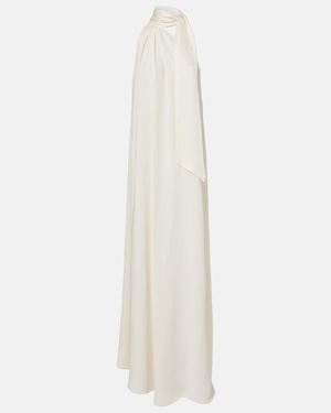 Taller Marmo Bridal Astor Crepe Cady Gown - White