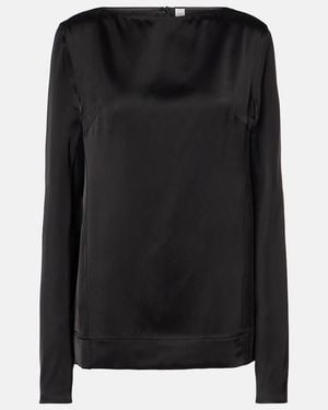 TOTEME Satin Top - Black