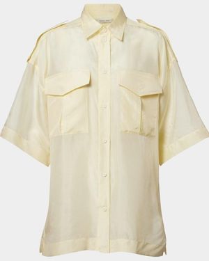 Phoebe Philo Silk Shirt - Natural