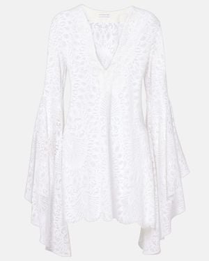Alexandra Miro Bella Lace Beach Dress - White
