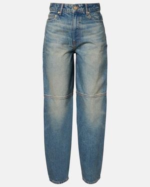 Ganni Barrel Jeans Stary - Blau