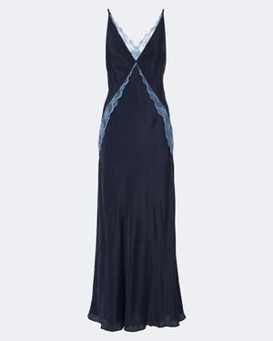 SIR. Elsie Lace-Trimmed Gown - Blue