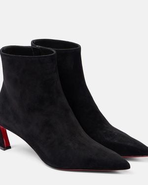 Christian Louboutin Condora 55 Black Suede Boots