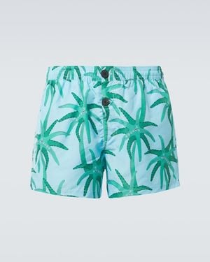 Jacquemus Puntini Printed Swim Trunks - Blue