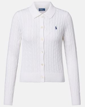 Polo Ralph Lauren Cable-Knit Cotton Cardigan - White
