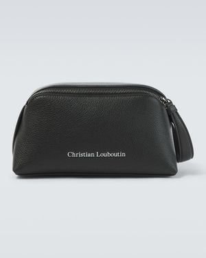 Christian Louboutin Neceser Stoic De Piel - Negro