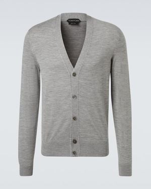 Tom Ford Cardigan Aus Wolle - Grau