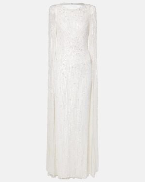 Jenny Packham Bridal Chasina Sequined Gown - White