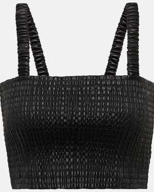 Proenza Schouler Label Crop Top - Black