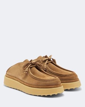 Tod's Plateau-Mules Gommino Aus Veloursleder - Braun