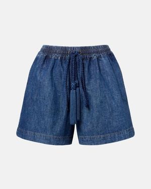 Valentino Shorts Di Jeans - Blu