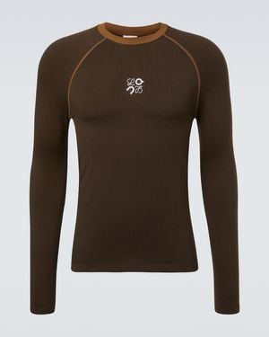 Loewe X On Logo Technical Top - Brown