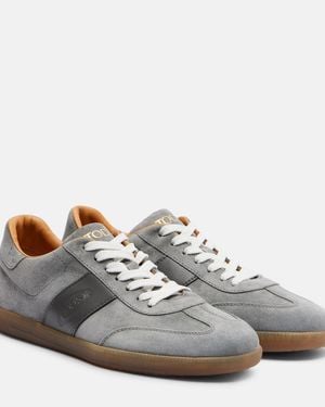 Tod's Tabs Suede Sneakers - Grey