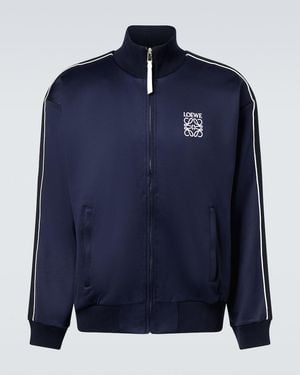 Loewe Anagram Jersey Track Jacket - Blue