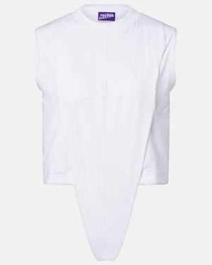 Jean Paul Gaultier Body De Algodon - Blanco