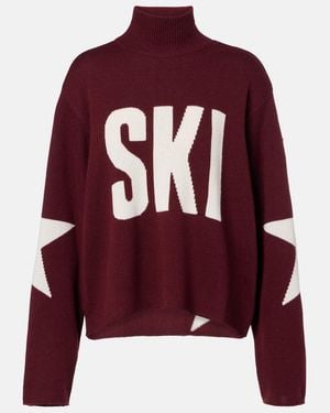 Goldbergh Wool-Blend Turtleneck Jumper - Red