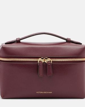 Victoria Beckham Vanity Leather Vanity Bag - Purple