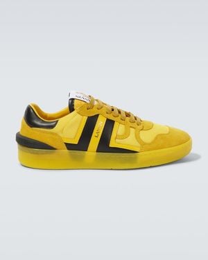Lanvin Sneakers Clay Mit Leder - Gelb