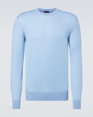 ZEGNA Wool Jumper - Blue