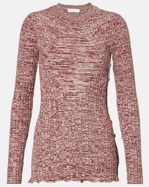 Rabanne Pullover Aus Strick - Rot