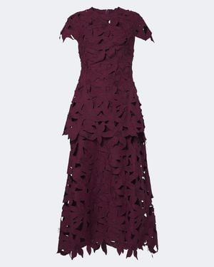 Jonathan Simkhai Neve Floral Guipure Lace Cocktail Dress - Purple