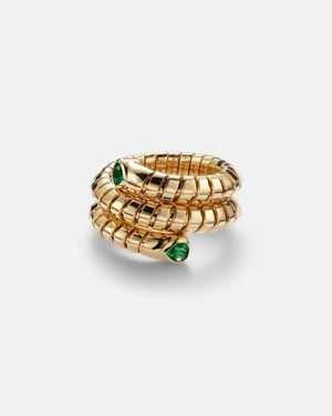 Marina B Ring Trisola Aus 18Kt Gelbgold Mit Smaragden - Weiß