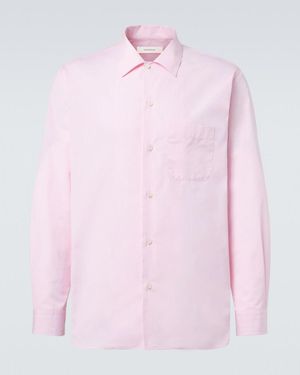 Umit Benan Weekend Cotton Poplin Shirt - Pink