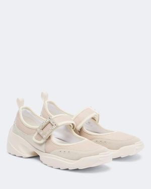 Roger Vivier Viv On The Run Embellished Sneakers - White