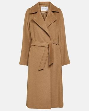 Max Mara Abrigo Manuela De Pelo De Camello - Neutro