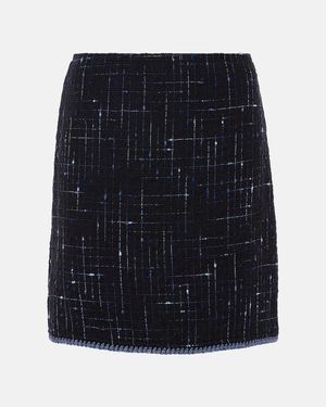 Etro Minirock Aus Tweed - Schwarz