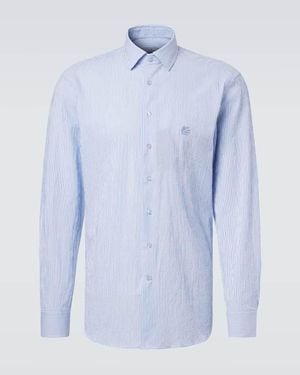 Etro Hemd Roma Aus Baumwolle - Blau