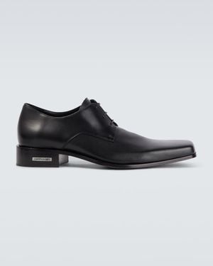 Balenciaga Concorde Leather Derby Shoes - Black