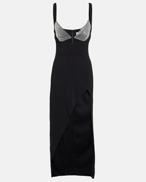 GIUSEPPE DI MORABITO Crystal-Embellished Maxi Dress - Black