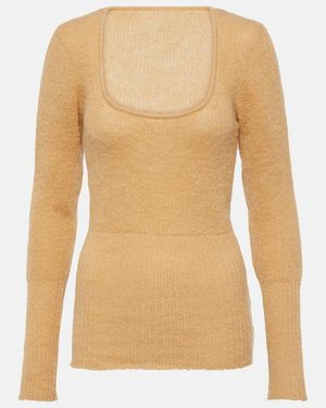Jacquemus Pullover La Maille Dao Aus Einem Mohairgemisch - Natur