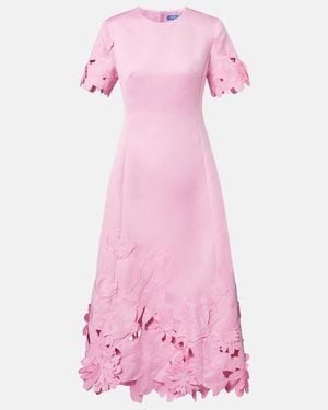 LEO LIN Matilda Cotton Cocktail Dress in Natural | Lyst
