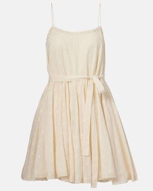 Ulla Johnson Beatriz Cotton Dobby Minidress - Natural
