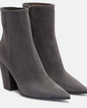 Gianvito Rossi Keinna 85 Suede Ankle Boots - Black