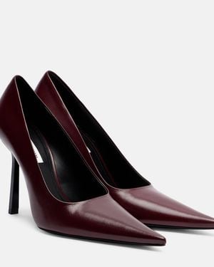 Victoria Beckham Leather Court Shoes - Purple